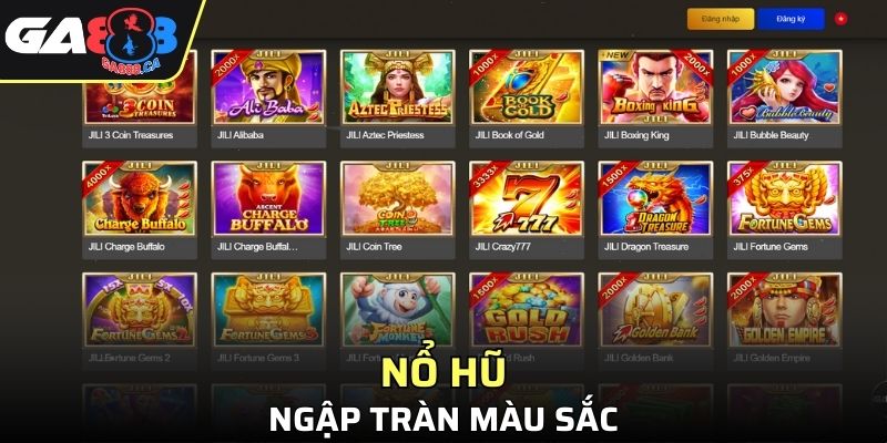 Nổ hũ ngập tràn màu sắc