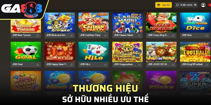 Thương hiệu có nhiều ưu thế